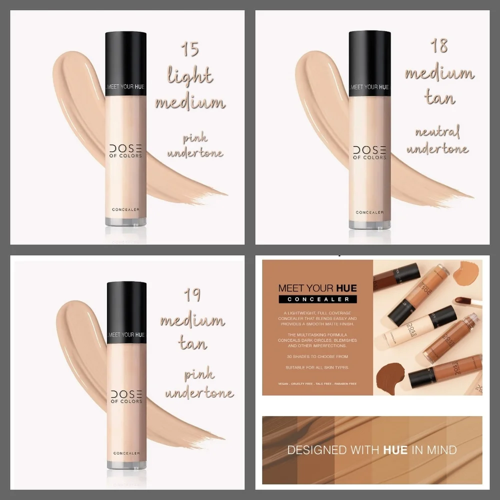 Dose of Colors Meet Your Hue Concealer | Light Medium Tan | Brand New in Box
